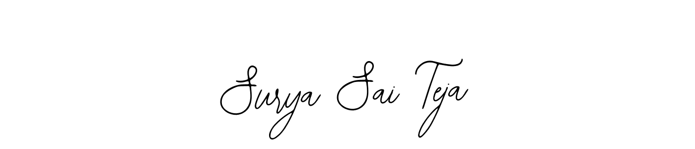 How to make Surya Sai Teja signature? Bearetta-2O07w is a professional autograph style. Create handwritten signature for Surya Sai Teja name. Surya Sai Teja signature style 12 images and pictures png