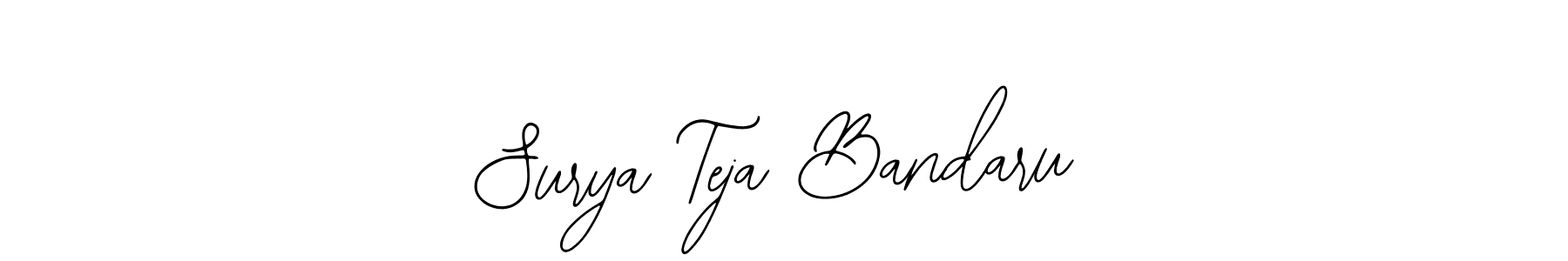 How to Draw Surya Teja Bandaru signature style? Bearetta-2O07w is a latest design signature styles for name Surya Teja Bandaru. Surya Teja Bandaru signature style 12 images and pictures png