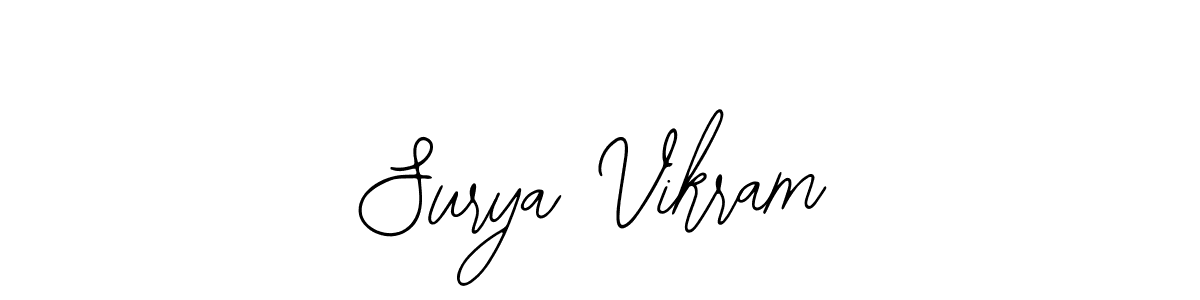 Bearetta-2O07w is a professional signature style that is perfect for those who want to add a touch of class to their signature. It is also a great choice for those who want to make their signature more unique. Get Surya Vikram name to fancy signature for free. Surya Vikram signature style 12 images and pictures png