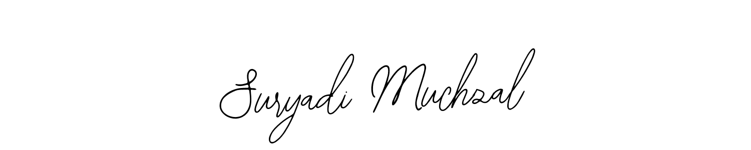 How to make Suryadi Muchzal name signature. Use Bearetta-2O07w style for creating short signs online. This is the latest handwritten sign. Suryadi Muchzal signature style 12 images and pictures png