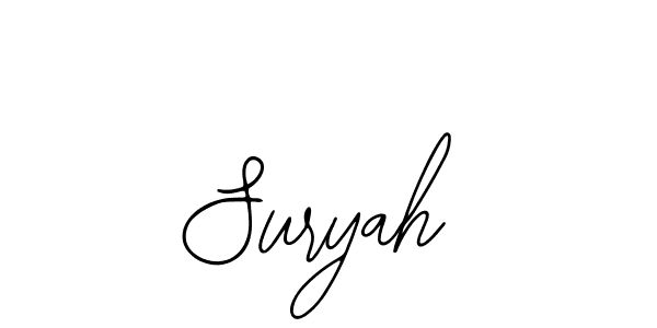 Also we have Suryah name is the best signature style. Create professional handwritten signature collection using Bearetta-2O07w autograph style. Suryah signature style 12 images and pictures png