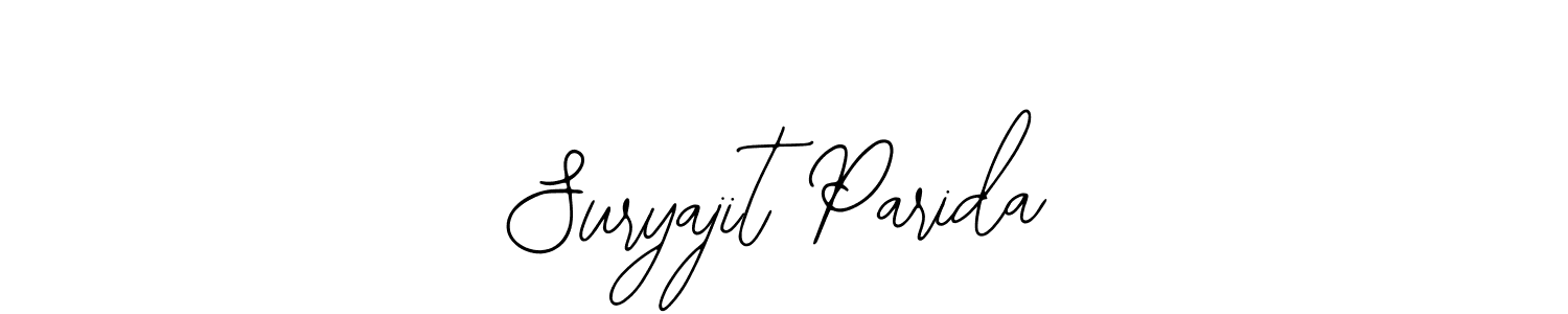 How to make Suryajit Parida signature? Bearetta-2O07w is a professional autograph style. Create handwritten signature for Suryajit Parida name. Suryajit Parida signature style 12 images and pictures png