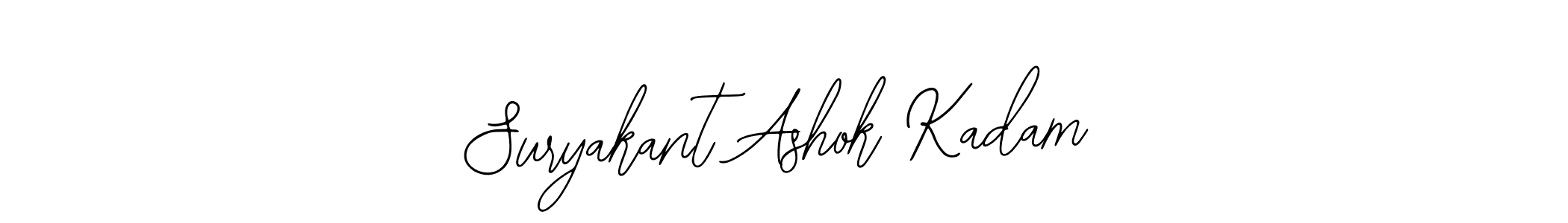 How to make Suryakant Ashok Kadam name signature. Use Bearetta-2O07w style for creating short signs online. This is the latest handwritten sign. Suryakant Ashok Kadam signature style 12 images and pictures png