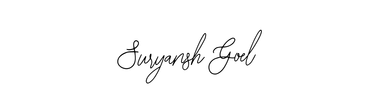 Suryansh Goel stylish signature style. Best Handwritten Sign (Bearetta-2O07w) for my name. Handwritten Signature Collection Ideas for my name Suryansh Goel. Suryansh Goel signature style 12 images and pictures png
