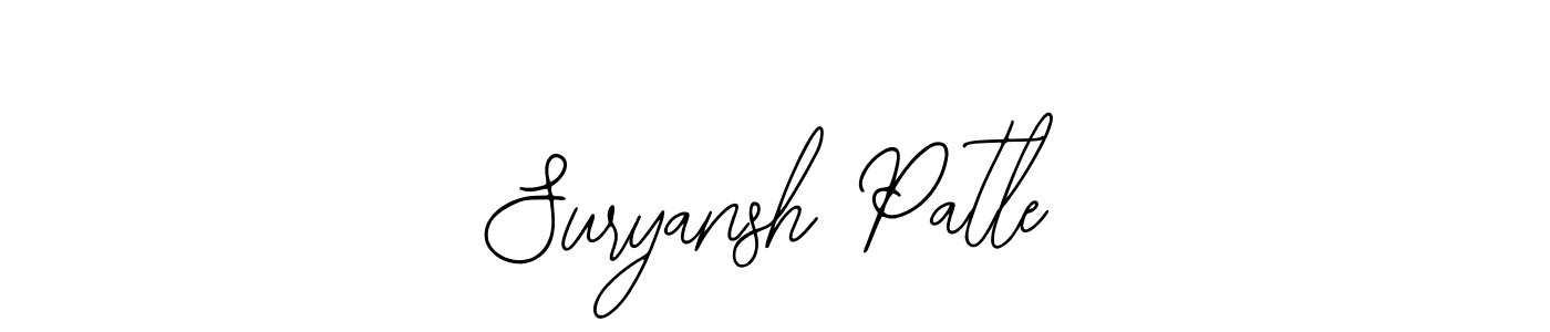 How to make Suryansh Patle signature? Bearetta-2O07w is a professional autograph style. Create handwritten signature for Suryansh Patle name. Suryansh Patle signature style 12 images and pictures png
