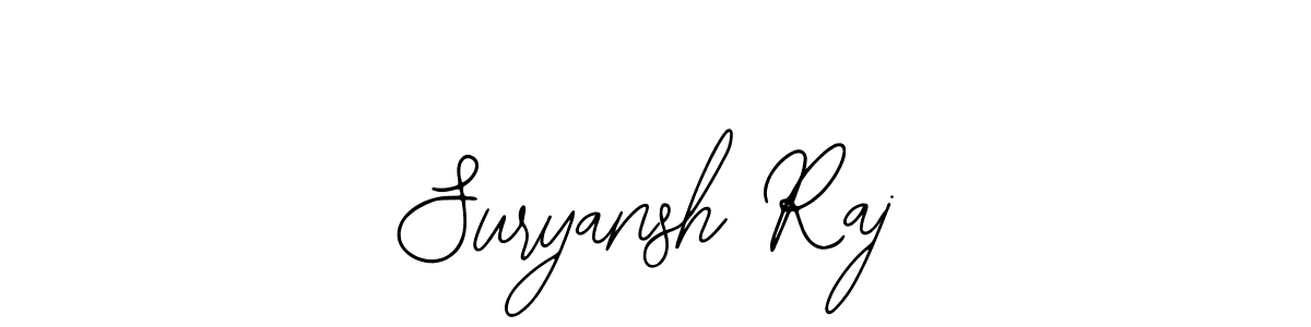 Use a signature maker to create a handwritten signature online. With this signature software, you can design (Bearetta-2O07w) your own signature for name Suryansh Raj. Suryansh Raj signature style 12 images and pictures png