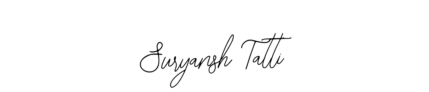 Also You can easily find your signature by using the search form. We will create Suryansh Tatti name handwritten signature images for you free of cost using Bearetta-2O07w sign style. Suryansh Tatti signature style 12 images and pictures png