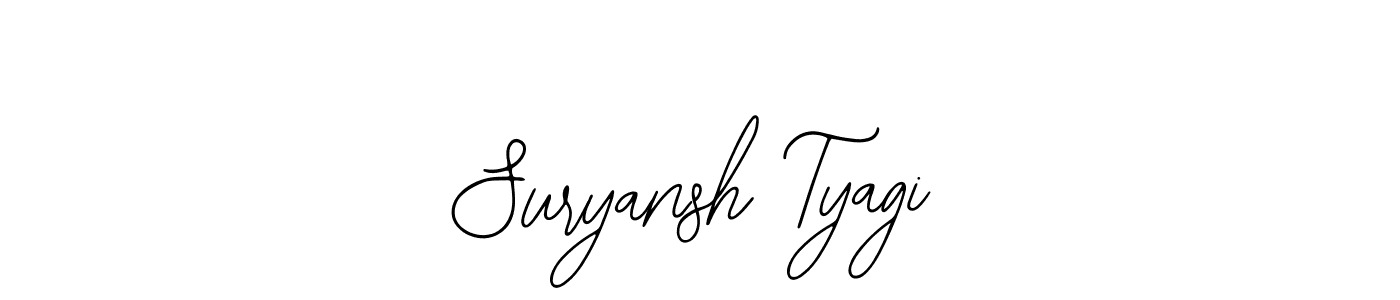 Make a short Suryansh Tyagi signature style. Manage your documents anywhere anytime using Bearetta-2O07w. Create and add eSignatures, submit forms, share and send files easily. Suryansh Tyagi signature style 12 images and pictures png