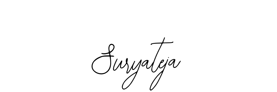 if you are searching for the best signature style for your name Suryateja. so please give up your signature search. here we have designed multiple signature styles  using Bearetta-2O07w. Suryateja signature style 12 images and pictures png