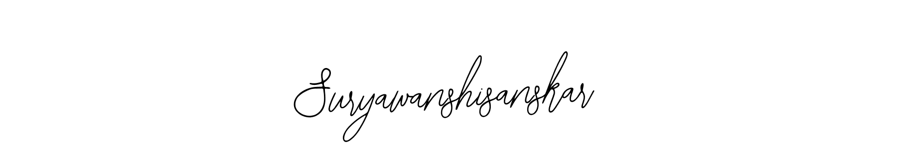 Use a signature maker to create a handwritten signature online. With this signature software, you can design (Bearetta-2O07w) your own signature for name Suryawanshisanskar. Suryawanshisanskar signature style 12 images and pictures png