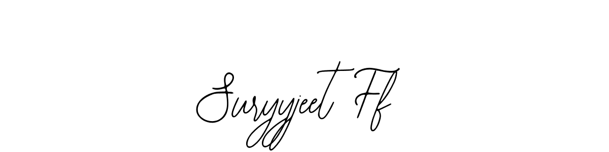 Use a signature maker to create a handwritten signature online. With this signature software, you can design (Bearetta-2O07w) your own signature for name Suryyjeet Ff. Suryyjeet Ff signature style 12 images and pictures png