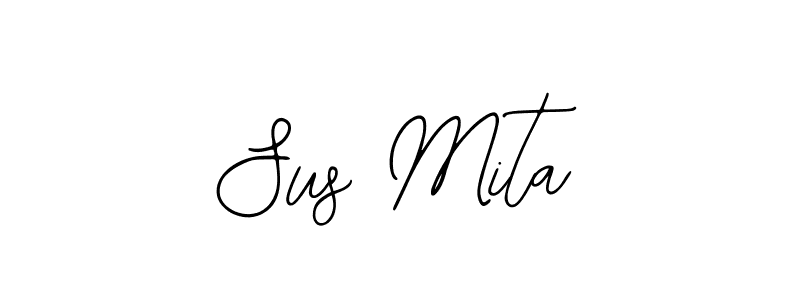 Similarly Bearetta-2O07w is the best handwritten signature design. Signature creator online .You can use it as an online autograph creator for name Sus Mita. Sus Mita signature style 12 images and pictures png