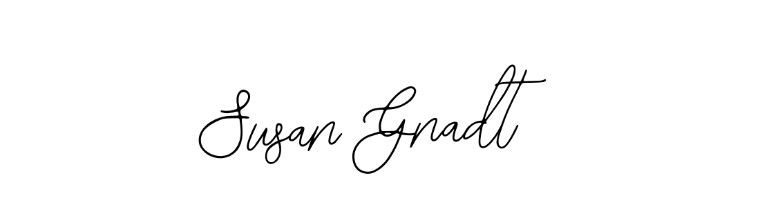 How to make Susan Gnadt name signature. Use Bearetta-2O07w style for creating short signs online. This is the latest handwritten sign. Susan Gnadt signature style 12 images and pictures png