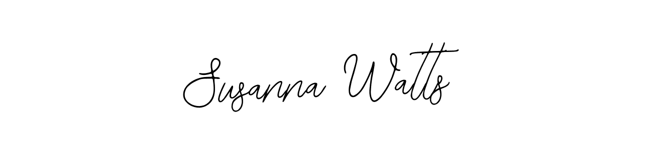 Use a signature maker to create a handwritten signature online. With this signature software, you can design (Bearetta-2O07w) your own signature for name Susanna Watts. Susanna Watts signature style 12 images and pictures png