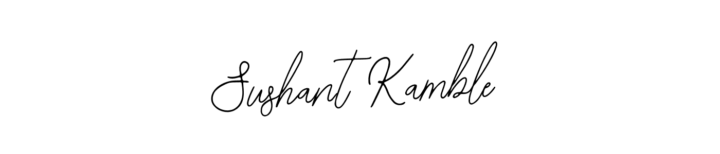 How to make Sushant Kamble name signature. Use Bearetta-2O07w style for creating short signs online. This is the latest handwritten sign. Sushant Kamble signature style 12 images and pictures png