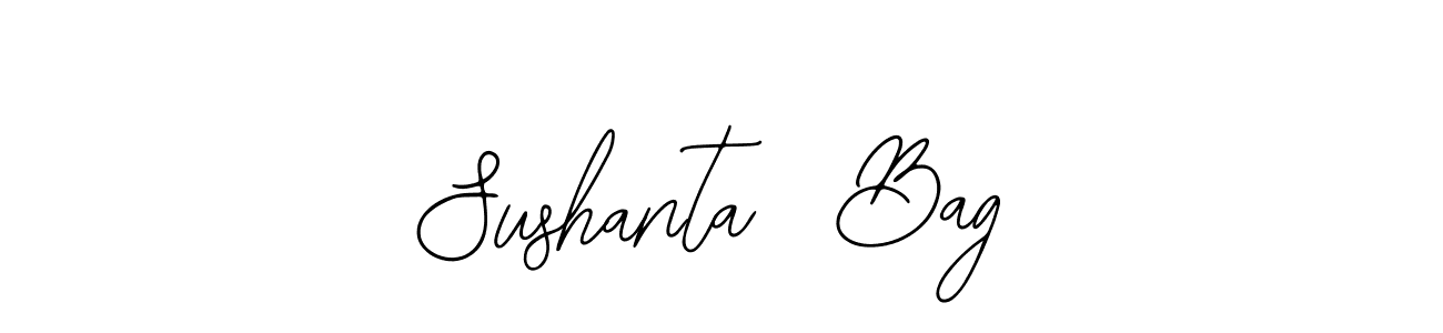 Use a signature maker to create a handwritten signature online. With this signature software, you can design (Bearetta-2O07w) your own signature for name Sushanta  Bag. Sushanta  Bag signature style 12 images and pictures png