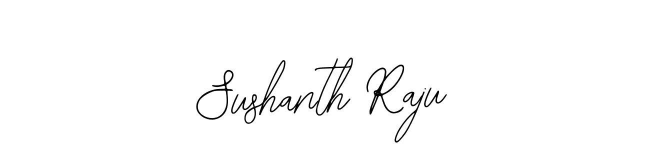 The best way (Bearetta-2O07w) to make a short signature is to pick only two or three words in your name. The name Sushanth Raju include a total of six letters. For converting this name. Sushanth Raju signature style 12 images and pictures png