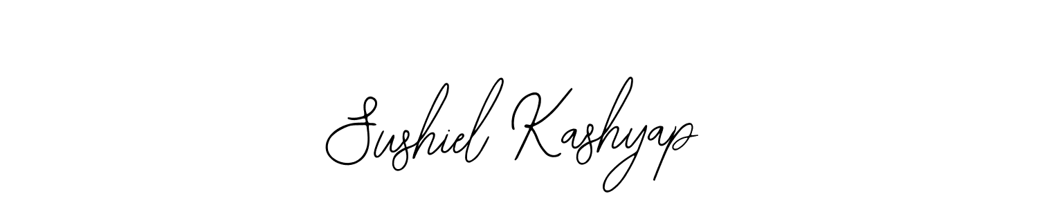 You should practise on your own different ways (Bearetta-2O07w) to write your name (Sushiel Kashyap) in signature. don't let someone else do it for you. Sushiel Kashyap signature style 12 images and pictures png