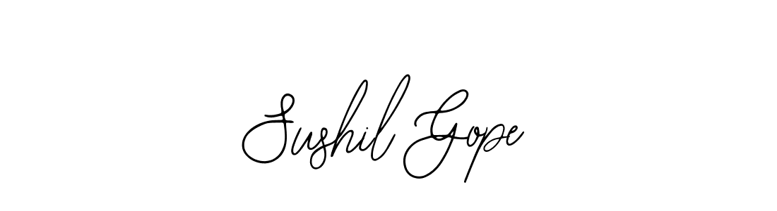if you are searching for the best signature style for your name Sushil Gope. so please give up your signature search. here we have designed multiple signature styles  using Bearetta-2O07w. Sushil Gope signature style 12 images and pictures png