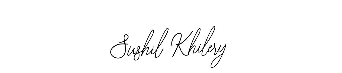 Similarly Bearetta-2O07w is the best handwritten signature design. Signature creator online .You can use it as an online autograph creator for name Sushil Khilery. Sushil Khilery signature style 12 images and pictures png
