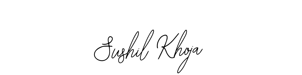Make a beautiful signature design for name Sushil Khoja. Use this online signature maker to create a handwritten signature for free. Sushil Khoja signature style 12 images and pictures png