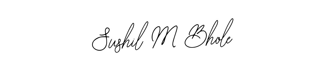 Make a beautiful signature design for name Sushil M Bhole. With this signature (Bearetta-2O07w) style, you can create a handwritten signature for free. Sushil M Bhole signature style 12 images and pictures png