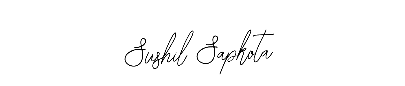 Use a signature maker to create a handwritten signature online. With this signature software, you can design (Bearetta-2O07w) your own signature for name Sushil Sapkota. Sushil Sapkota signature style 12 images and pictures png