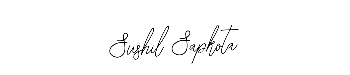 Use a signature maker to create a handwritten signature online. With this signature software, you can design (Bearetta-2O07w) your own signature for name Sushil Sapkota. Sushil Sapkota signature style 12 images and pictures png