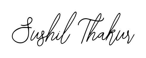 Create your official email sign-off with Sushil Thakur name in Bearetta-2O07w style. Crisp, clean, and perfectly legible across all screens. Sushil Thakur signature style 12 images and pictures png