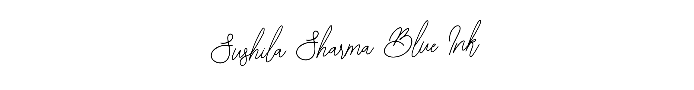 Also You can easily find your signature by using the search form. We will create Sushila Sharma Blue Ink name handwritten signature images for you free of cost using Bearetta-2O07w sign style. Sushila Sharma Blue Ink signature style 12 images and pictures png