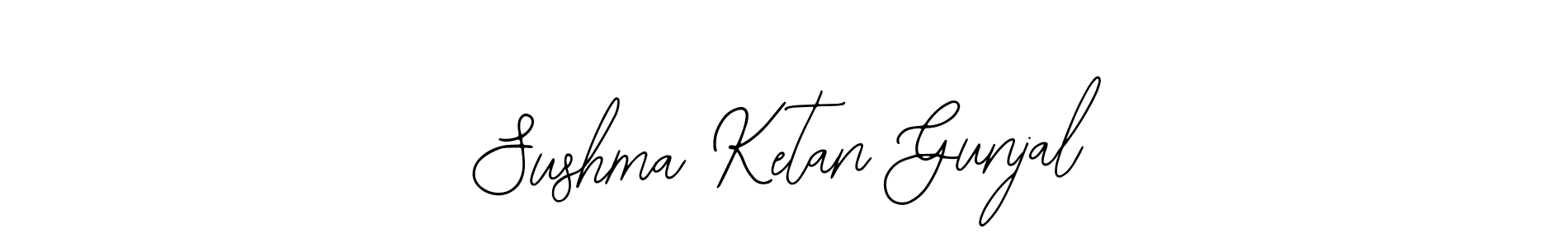 Similarly Bearetta-2O07w is the best handwritten signature design. Signature creator online .You can use it as an online autograph creator for name Sushma Ketan Gunjal. Sushma Ketan Gunjal signature style 12 images and pictures png