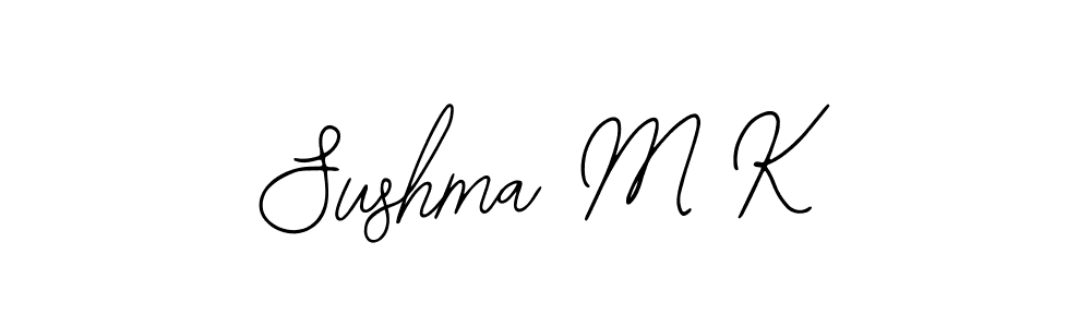 How to make Sushma M K signature? Bearetta-2O07w is a professional autograph style. Create handwritten signature for Sushma M K name. Sushma M K signature style 12 images and pictures png