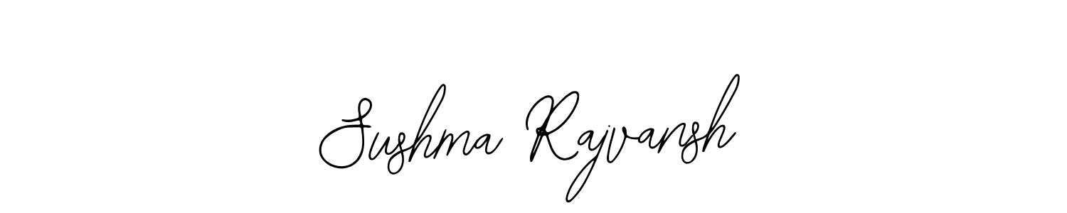 You should practise on your own different ways (Bearetta-2O07w) to write your name (Sushma Rajvansh) in signature. don't let someone else do it for you. Sushma Rajvansh signature style 12 images and pictures png