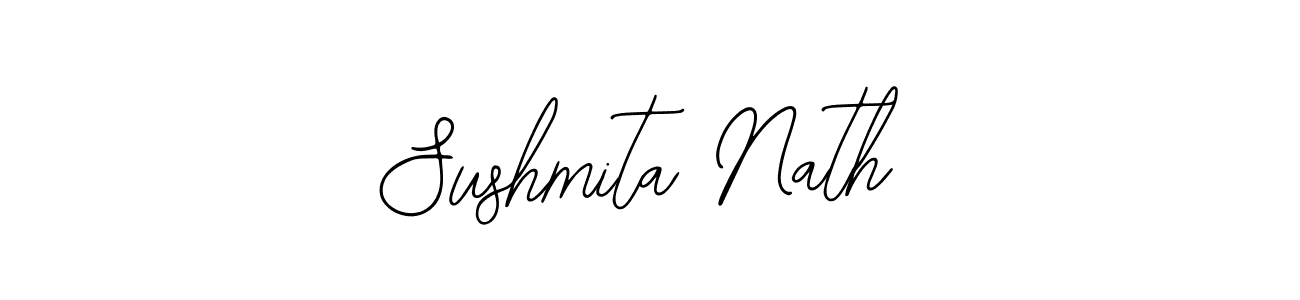 The best way (Bearetta-2O07w) to make a short signature is to pick only two or three words in your name. The name Sushmita Nath include a total of six letters. For converting this name. Sushmita Nath signature style 12 images and pictures png