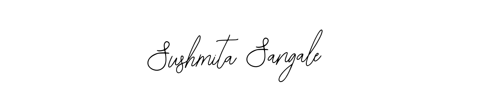 The best way (Bearetta-2O07w) to make a short signature is to pick only two or three words in your name. The name Sushmita Sangale include a total of six letters. For converting this name. Sushmita Sangale signature style 12 images and pictures png