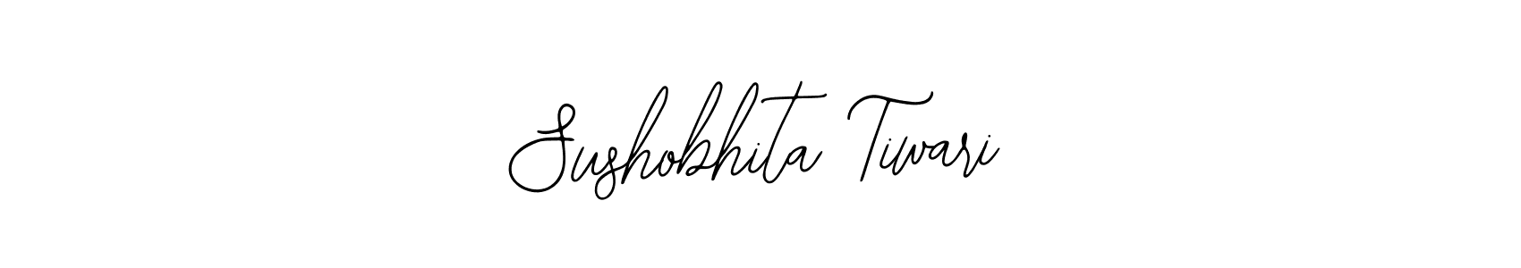 How to make Sushobhita Tiwari name signature. Use Bearetta-2O07w style for creating short signs online. This is the latest handwritten sign. Sushobhita Tiwari signature style 12 images and pictures png