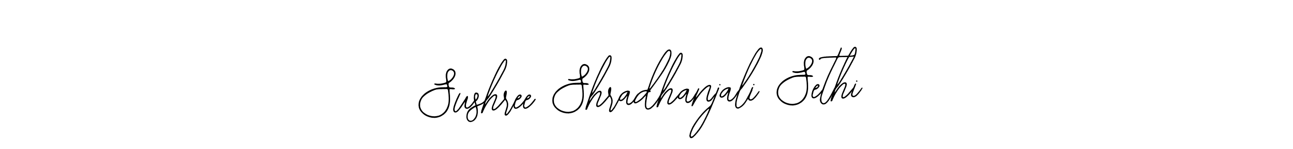 How to make Sushree Shradhanjali Sethi name signature. Use Bearetta-2O07w style for creating short signs online. This is the latest handwritten sign. Sushree Shradhanjali Sethi signature style 12 images and pictures png