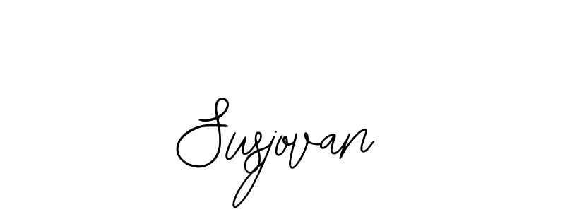 Design your own signature with our free online signature maker. With this signature software, you can create a handwritten (Bearetta-2O07w) signature for name Susjovan. Susjovan signature style 12 images and pictures png