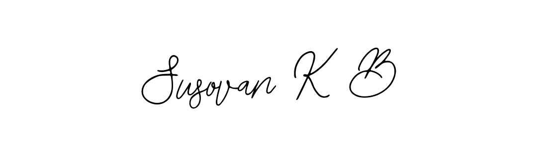 Similarly Bearetta-2O07w is the best handwritten signature design. Signature creator online .You can use it as an online autograph creator for name Susovan K B. Susovan K B signature style 12 images and pictures png