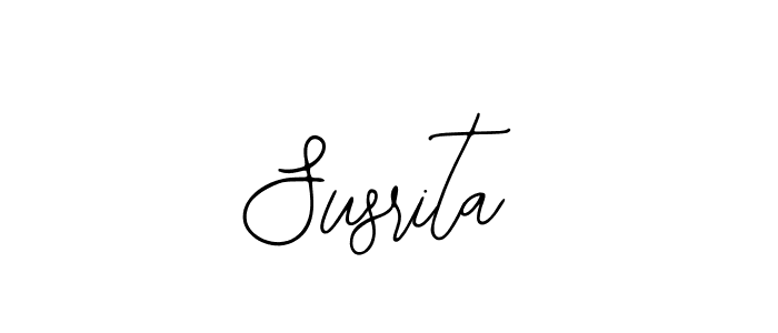 How to make Susrita name signature. Use Bearetta-2O07w style for creating short signs online. This is the latest handwritten sign. Susrita signature style 12 images and pictures png