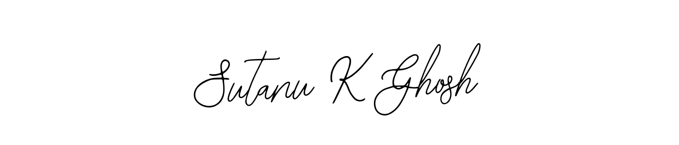 The best way (Bearetta-2O07w) to make a short signature is to pick only two or three words in your name. The name Sutanu K Ghosh include a total of six letters. For converting this name. Sutanu K Ghosh signature style 12 images and pictures png