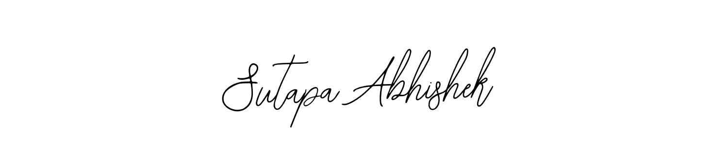 How to make Sutapa Abhishek name signature. Use Bearetta-2O07w style for creating short signs online. This is the latest handwritten sign. Sutapa Abhishek signature style 12 images and pictures png