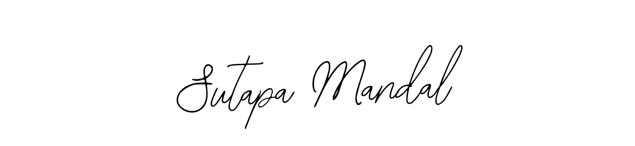 How to make Sutapa Mandal name signature. Use Bearetta-2O07w style for creating short signs online. This is the latest handwritten sign. Sutapa Mandal signature style 12 images and pictures png