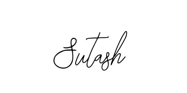 How to make Sutash name signature. Use Bearetta-2O07w style for creating short signs online. This is the latest handwritten sign. Sutash signature style 12 images and pictures png