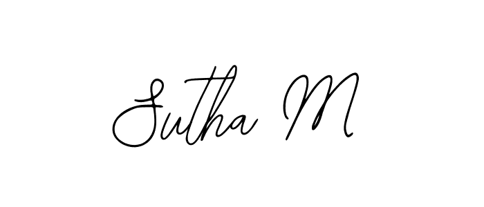 Once you've used our free online signature maker to create your best signature Bearetta-2O07w style, it's time to enjoy all of the benefits that Sutha M name signing documents. Sutha M signature style 12 images and pictures png