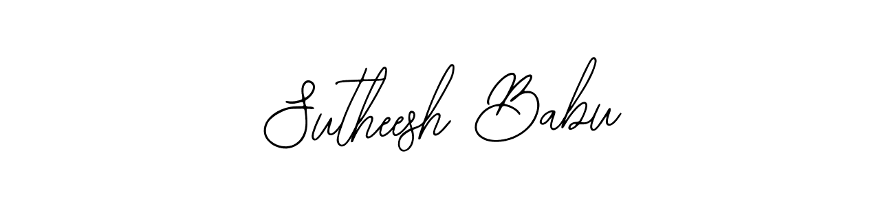 Sutheesh Babu stylish signature style. Best Handwritten Sign (Bearetta-2O07w) for my name. Handwritten Signature Collection Ideas for my name Sutheesh Babu. Sutheesh Babu signature style 12 images and pictures png