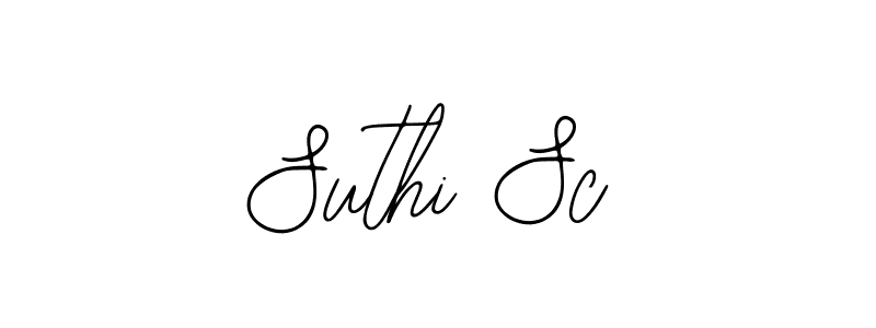 Use a signature maker to create a handwritten signature online. With this signature software, you can design (Bearetta-2O07w) your own signature for name Suthi Sc. Suthi Sc signature style 12 images and pictures png