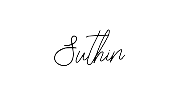 Design your own signature with our free online signature maker. With this signature software, you can create a handwritten (Bearetta-2O07w) signature for name Suthin. Suthin signature style 12 images and pictures png