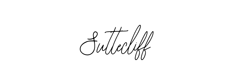 Make a beautiful signature design for name Suttecliff. With this signature (Bearetta-2O07w) style, you can create a handwritten signature for free. Suttecliff signature style 12 images and pictures png