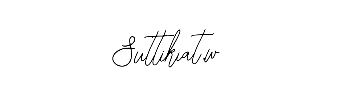 if you are searching for the best signature style for your name Suttikiat.w. so please give up your signature search. here we have designed multiple signature styles  using Bearetta-2O07w. Suttikiat.w signature style 12 images and pictures png